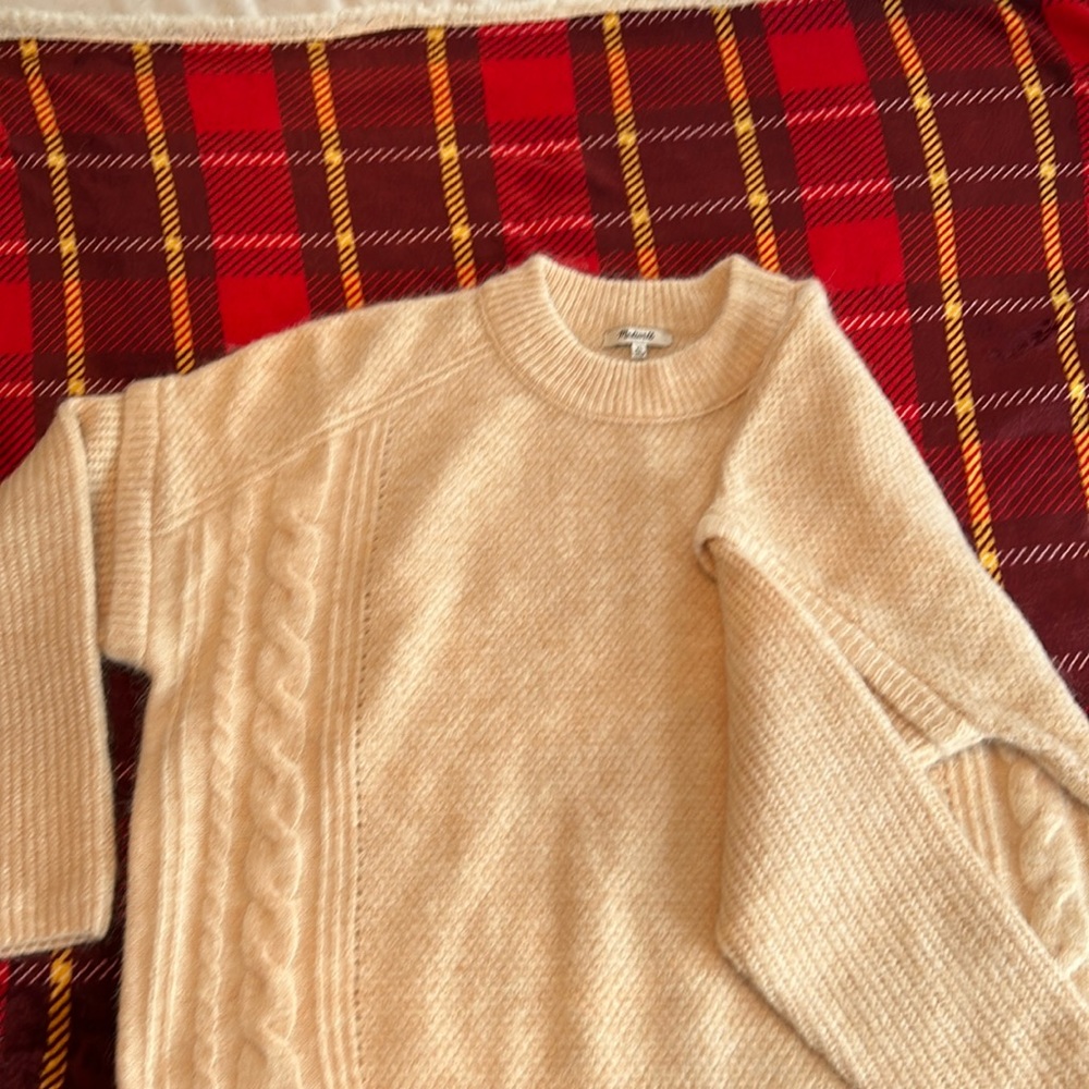 Madewell sweater. Off white. XL